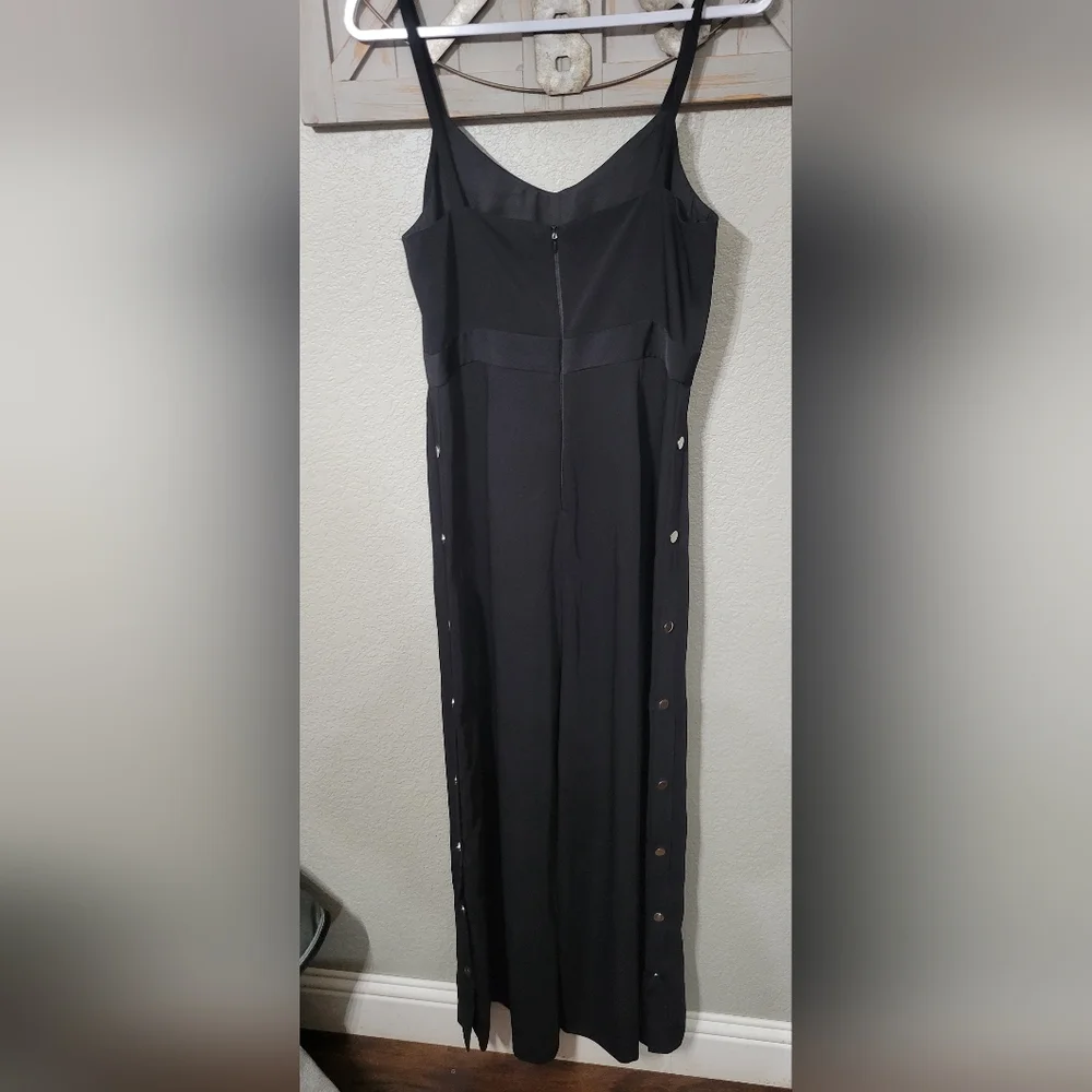 RIVER ISLAND black Wide Leg Jumpsuit Size 12  EUC - Picture 9 of 16